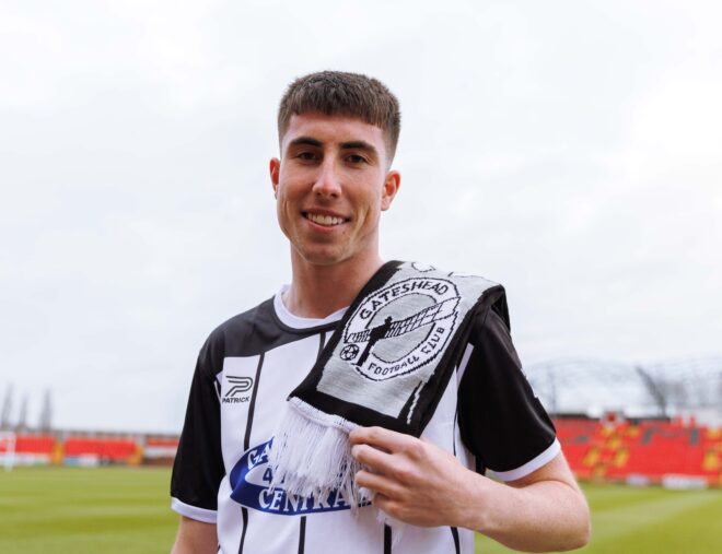 Callum Tripp joins Gateshead on loan from MK Dons