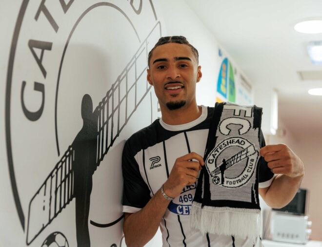 Louis Flower joins Gateshead on loan from Brighton & Hove Albion