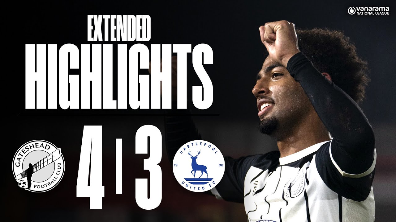 Gateshead put four past Pools on Boxing Day 🎄 | Gateshead 4-3 Hartlepool Utd | EXTENDED HIGHLIGHTS