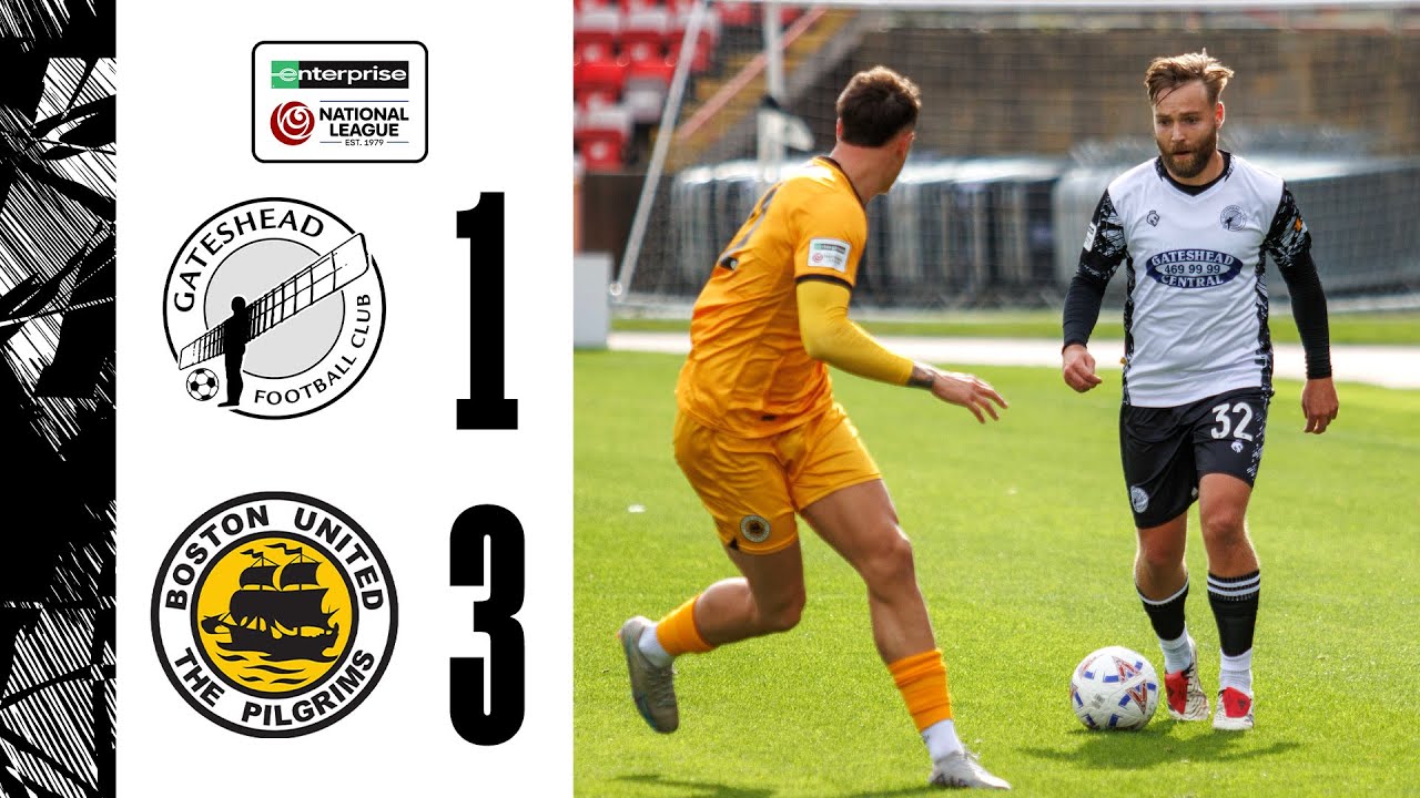 Injury-stricken Gateshead lose to Boston | Gateshead 1-3 Boston United | HIGHLIGHTS