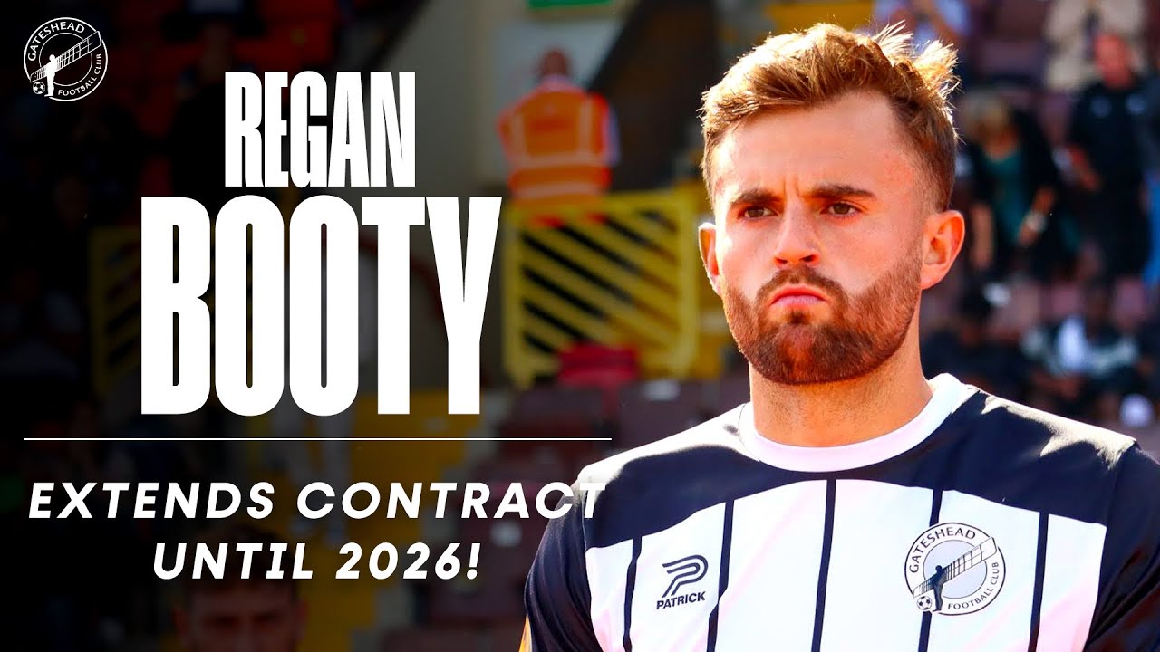 “I’m buzzing to still be here!” 😄 | Regan Booty signs new Gateshead contract until 2026 | INTERVIEW