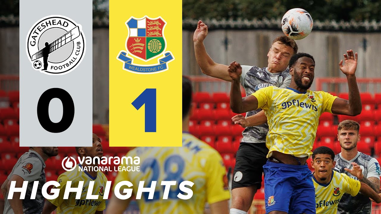 Heed frustrated as 10-man Stones hold out in narrow win | Gateshead 0-1 Wealdstone | HIGHLIGHTS