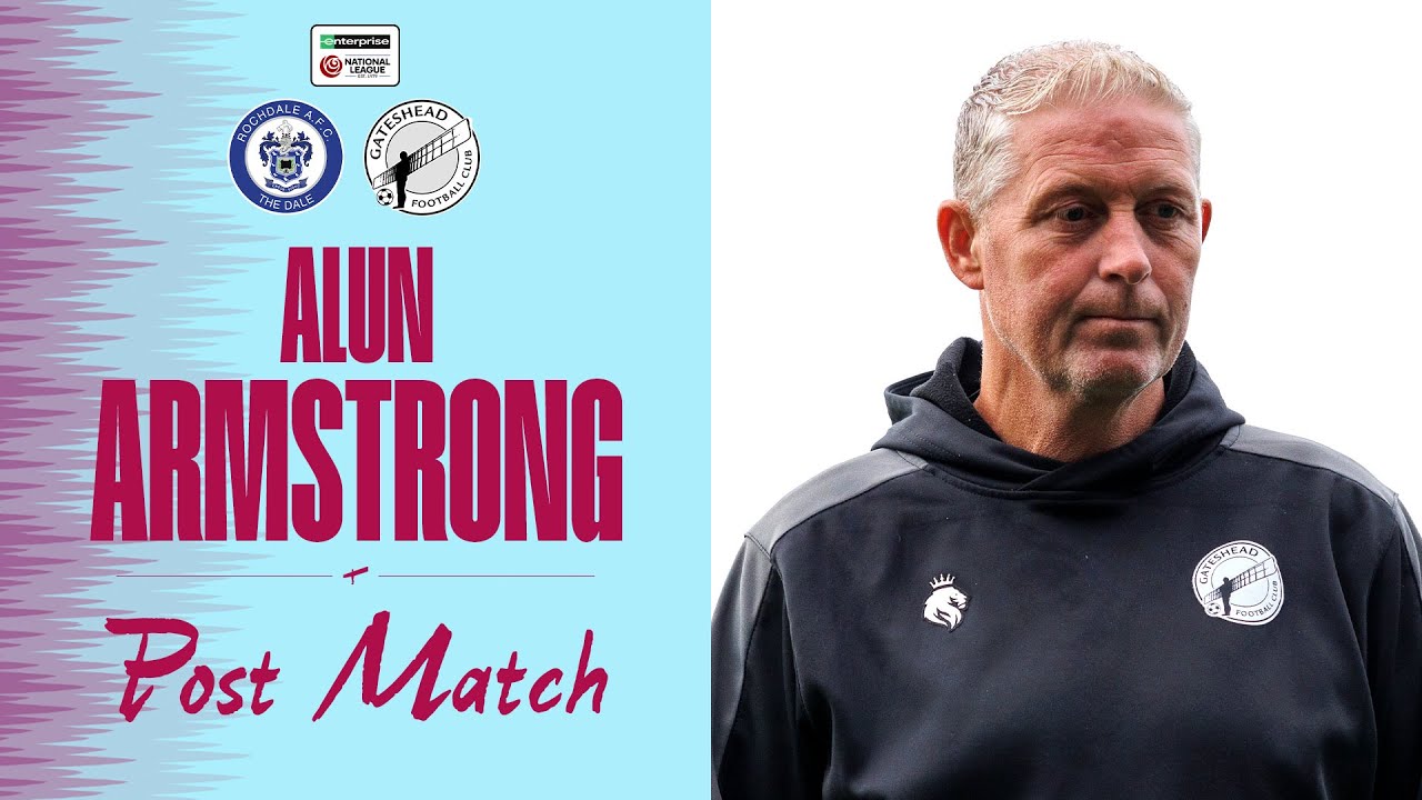 💬 “We’ll learn from this” | Alun Armstrong post-Rochdale (A) | POST-MATCH