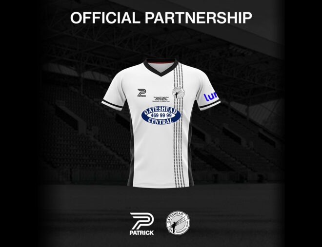 Gateshead & Patrick release all-new FA Trophy final home kit