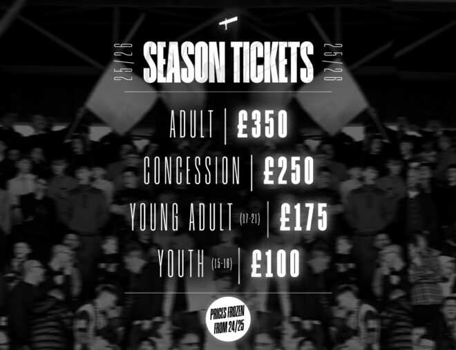 SEASON TICKETS | Join Gateshead at home for the 2025/26 National League season